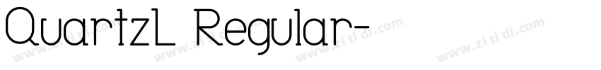 QuartzL Regular字体转换